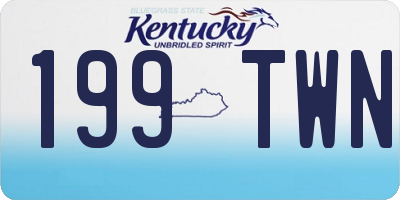 KY license plate 199TWN
