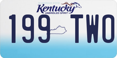 KY license plate 199TWO