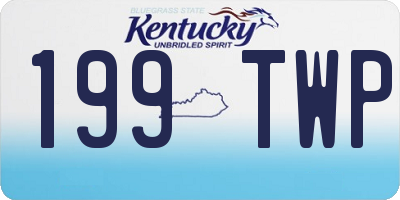 KY license plate 199TWP