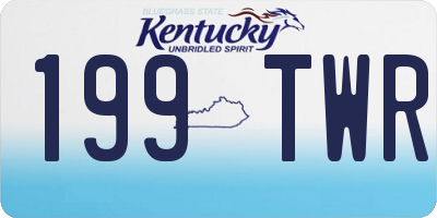 KY license plate 199TWR