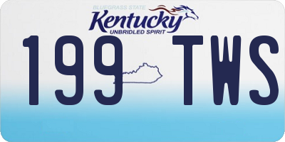 KY license plate 199TWS
