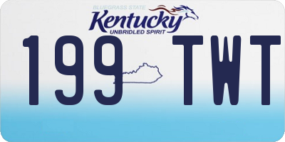 KY license plate 199TWT