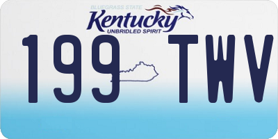 KY license plate 199TWV
