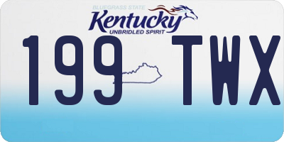 KY license plate 199TWX