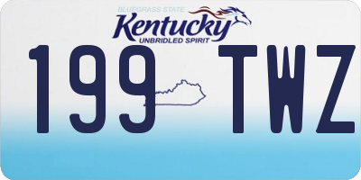 KY license plate 199TWZ