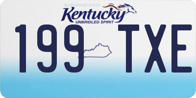 KY license plate 199TXE