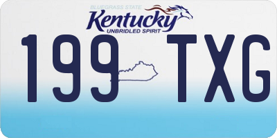 KY license plate 199TXG