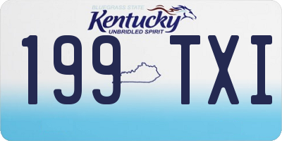 KY license plate 199TXI