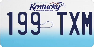 KY license plate 199TXM