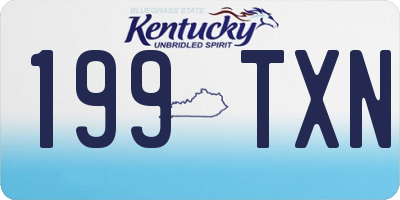 KY license plate 199TXN