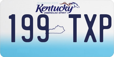 KY license plate 199TXP