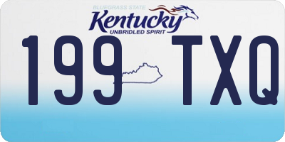KY license plate 199TXQ