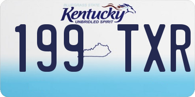 KY license plate 199TXR