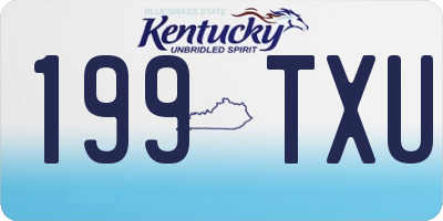 KY license plate 199TXU