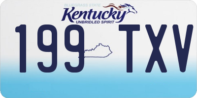 KY license plate 199TXV