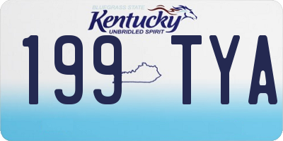 KY license plate 199TYA