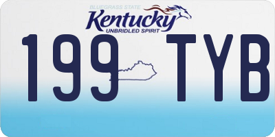 KY license plate 199TYB