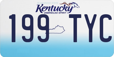 KY license plate 199TYC