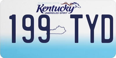 KY license plate 199TYD
