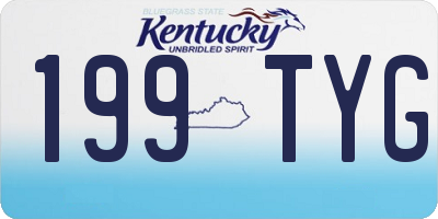 KY license plate 199TYG
