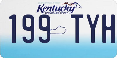 KY license plate 199TYH