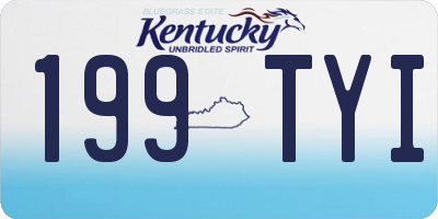 KY license plate 199TYI