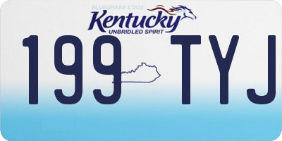 KY license plate 199TYJ