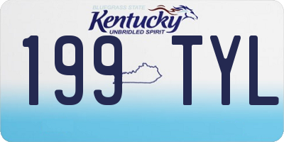 KY license plate 199TYL