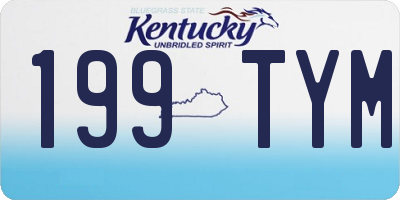KY license plate 199TYM