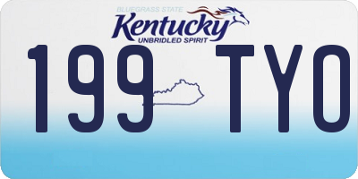 KY license plate 199TYO