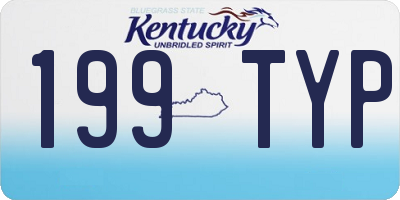 KY license plate 199TYP