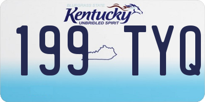 KY license plate 199TYQ