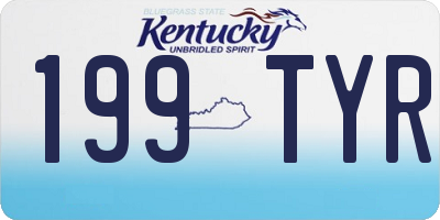 KY license plate 199TYR