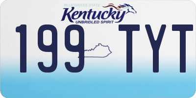 KY license plate 199TYT