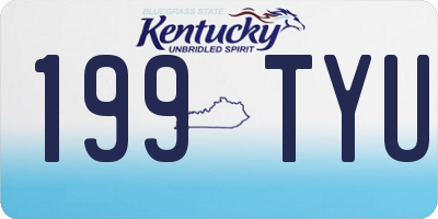 KY license plate 199TYU