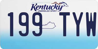 KY license plate 199TYW