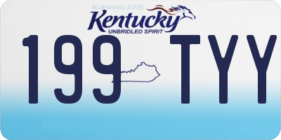 KY license plate 199TYY