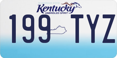 KY license plate 199TYZ