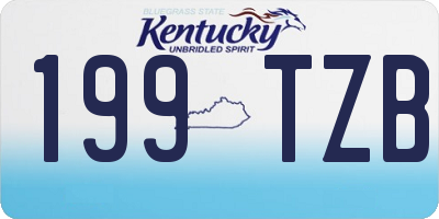 KY license plate 199TZB