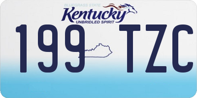 KY license plate 199TZC