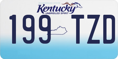 KY license plate 199TZD