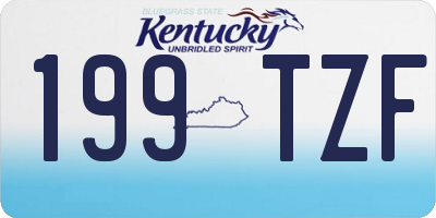 KY license plate 199TZF