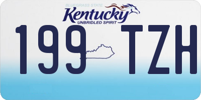 KY license plate 199TZH