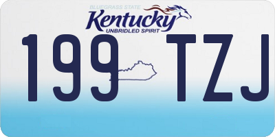 KY license plate 199TZJ