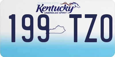 KY license plate 199TZO