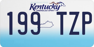 KY license plate 199TZP