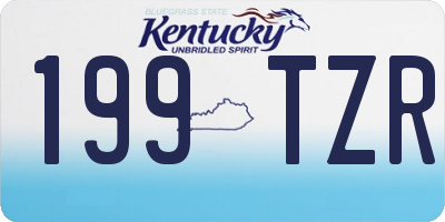 KY license plate 199TZR