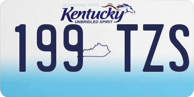 KY license plate 199TZS