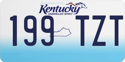 KY license plate 199TZT