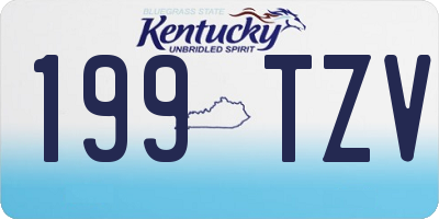 KY license plate 199TZV